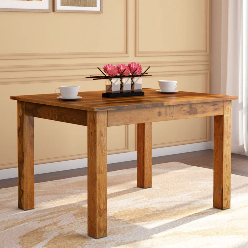 Honey Finish Wooden Dining Table For Home