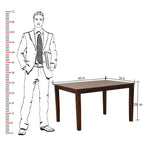 Sheesham Wood 4 Seater Dining Table Set | Modern Slat Back Chairs |