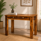 Modern Sheesham Study Table with Storage Drawers