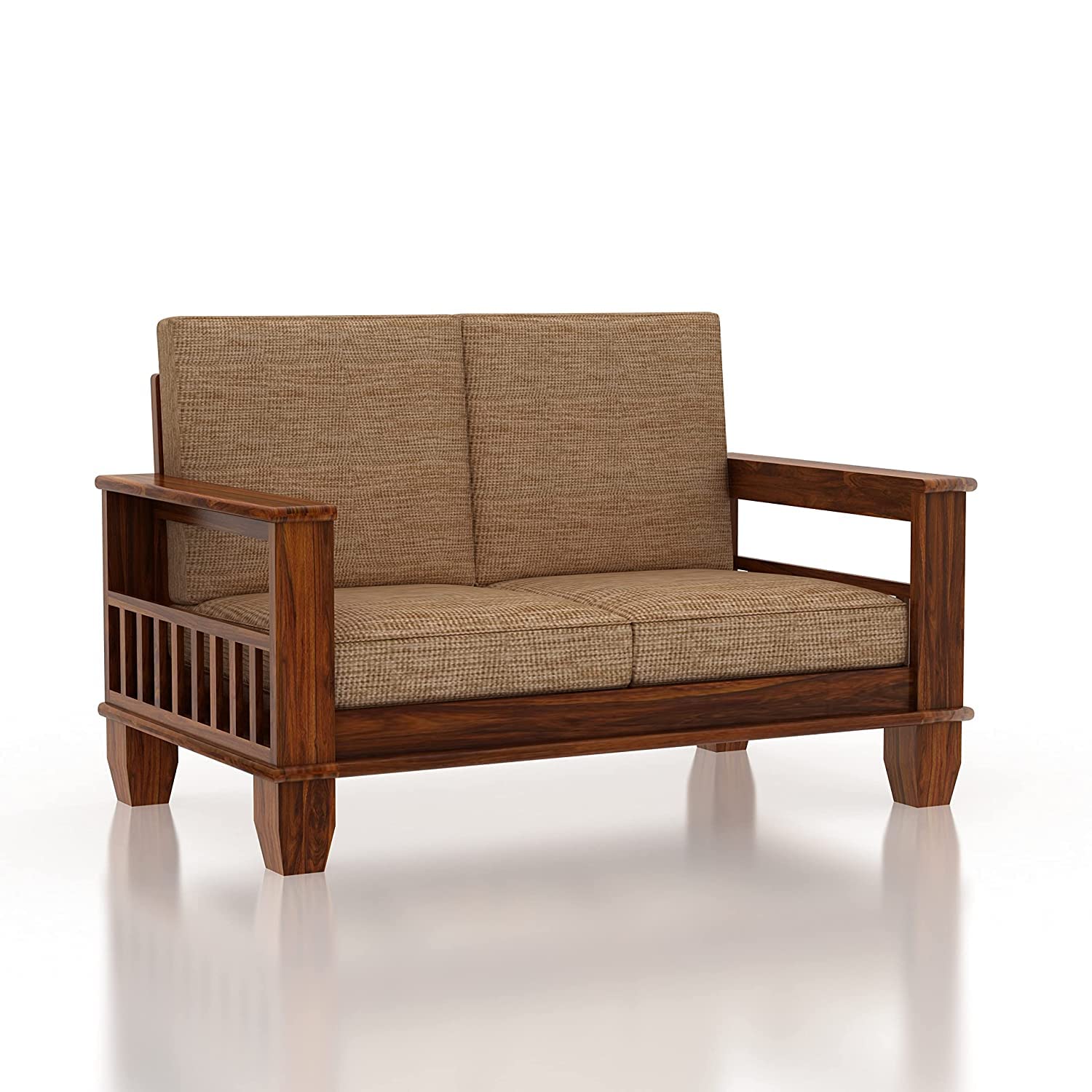 Solid Sheesham Wood Sofa Set (3+2 Seater) | Wooden Sofa
