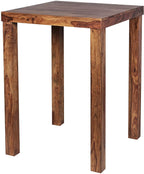 Solid Sheesham Wood Bar Table | High Dining / Pub