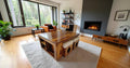 Sheesham Wood Coffee Table with Nesting Stools