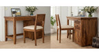 Solid Sheesham Wood Study Table with Chair