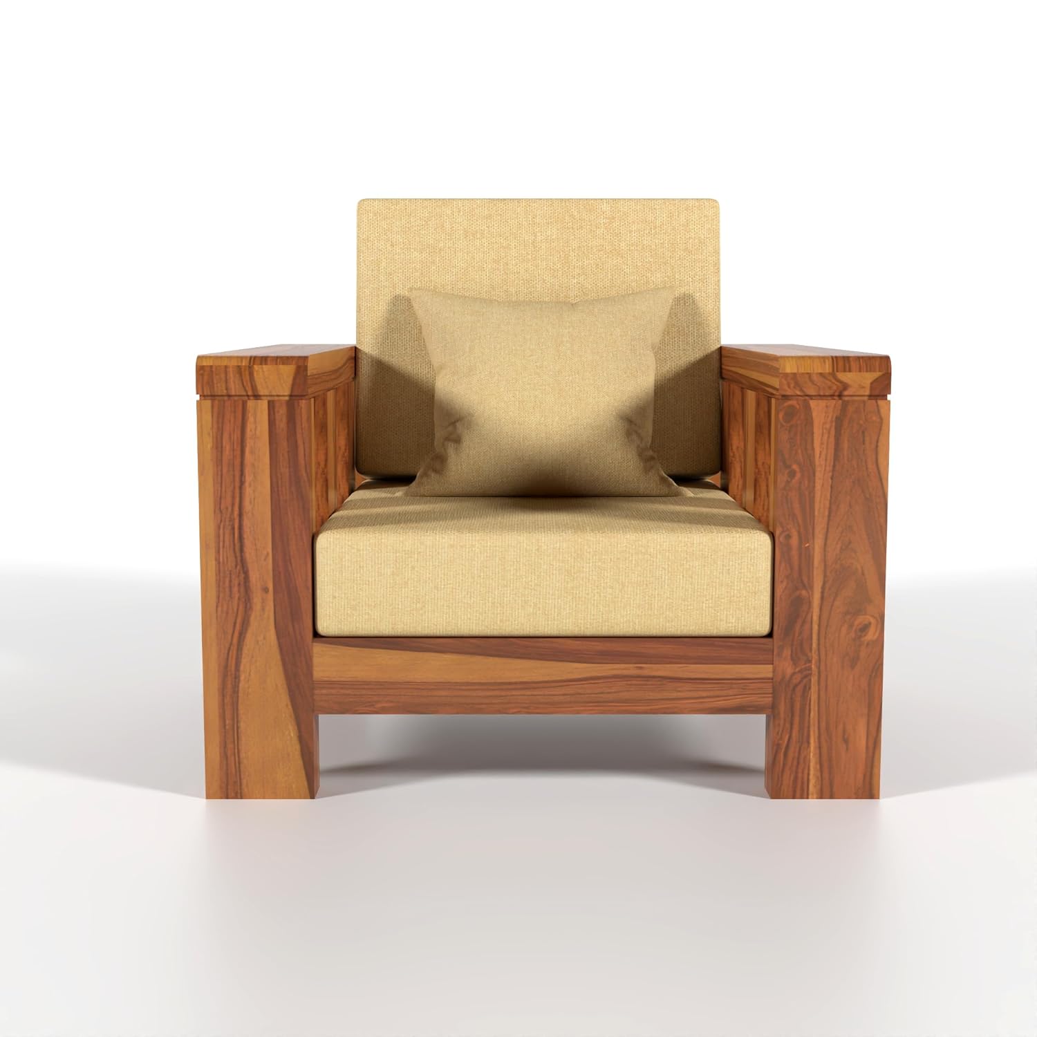 Premium Sheesham Wood Sofa Set (3+2+1 Seater)