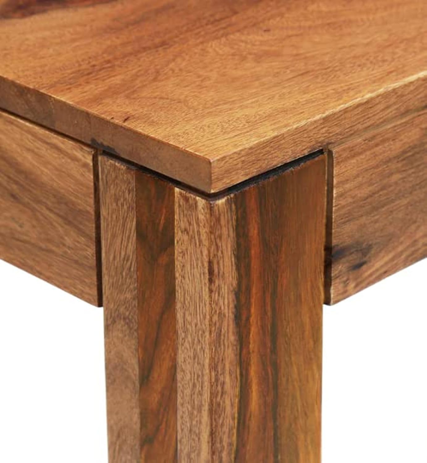 Solid Sheesham Wood Study Table with Drawer