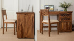 Solid Sheesham Wood Study Table with Chair