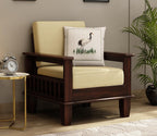 Premium Sheesham Wood Sofa Set (3+1+1 Seater) | Wooden Sofa
