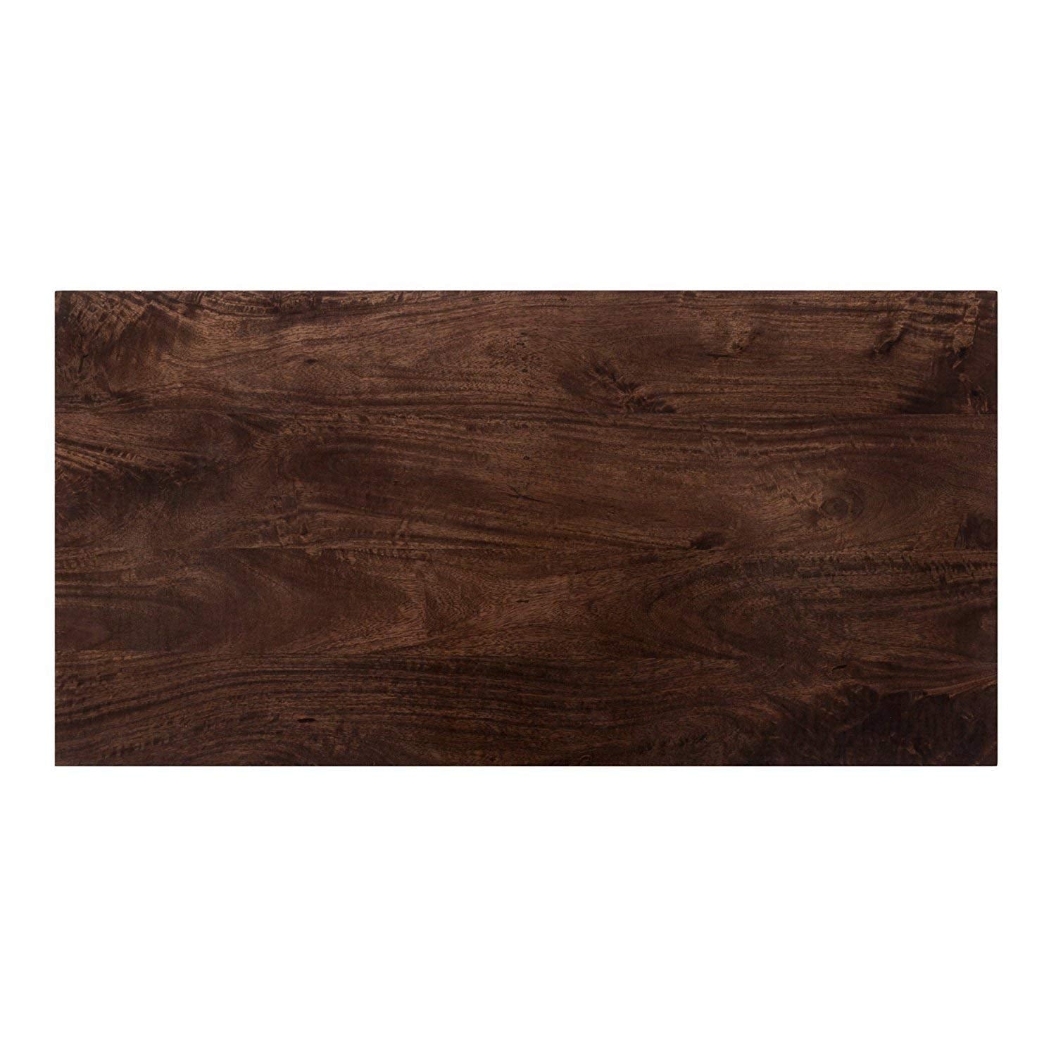 Solid Sheesham Wood Upholstered Stool | Wooden Ottoman