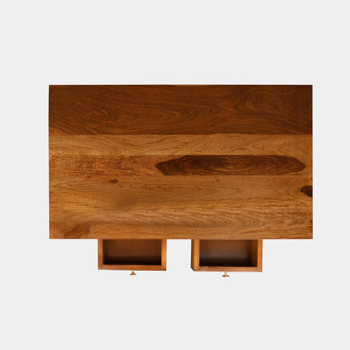 Modern Sheesham Study Table with Storage Drawers