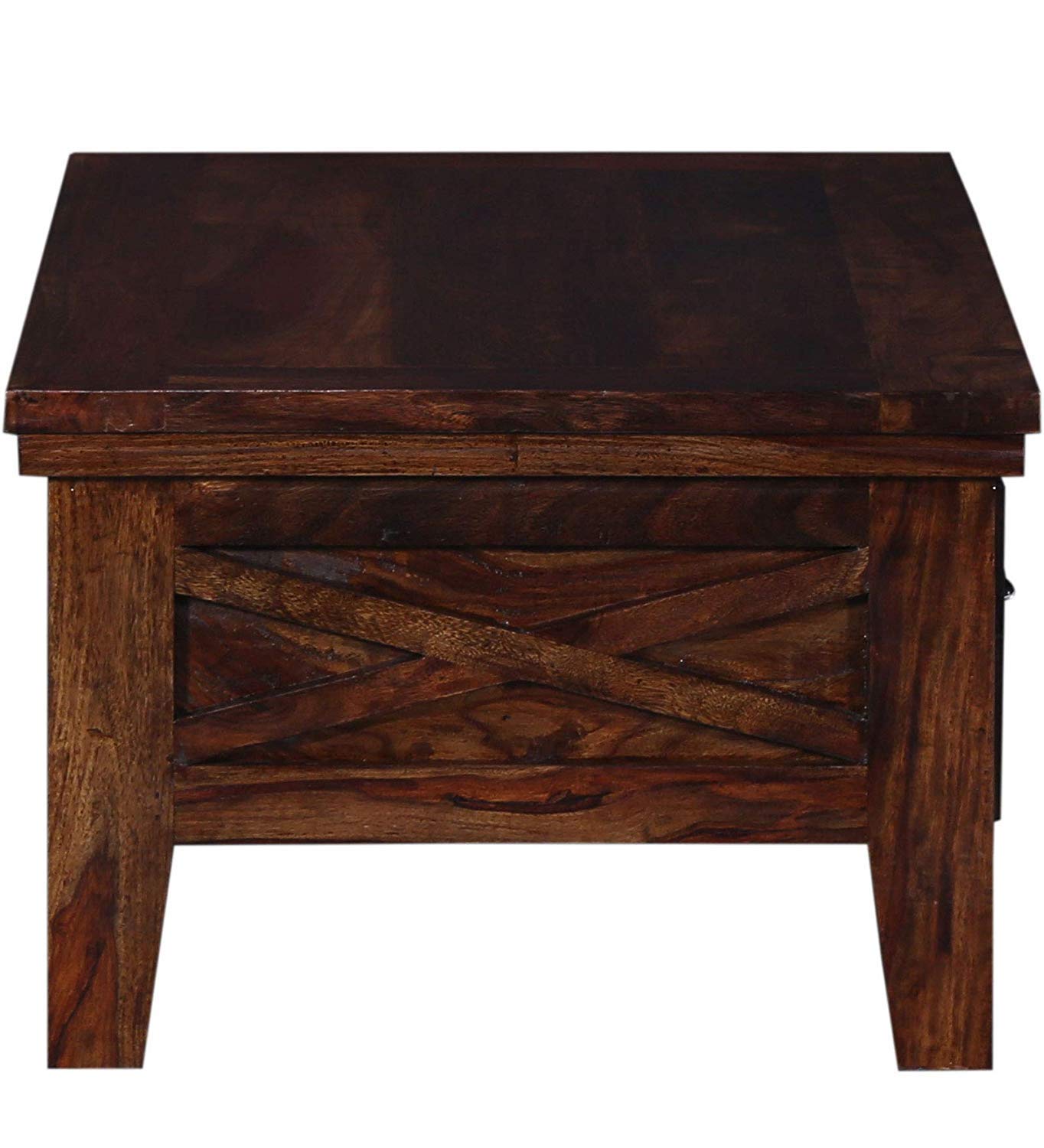 Sheesham Wood Coffee Table with Dual Drawers
