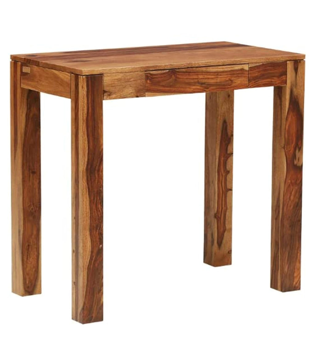 Solid Sheesham Wood Study Table with Drawer
