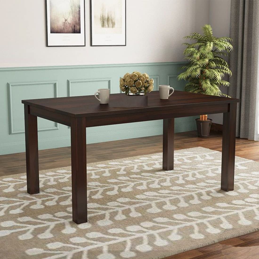 Premium Sheesham Wood 6 Seater Dining Table