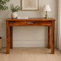 Solid Sheesham Wood Study Table with Drawer